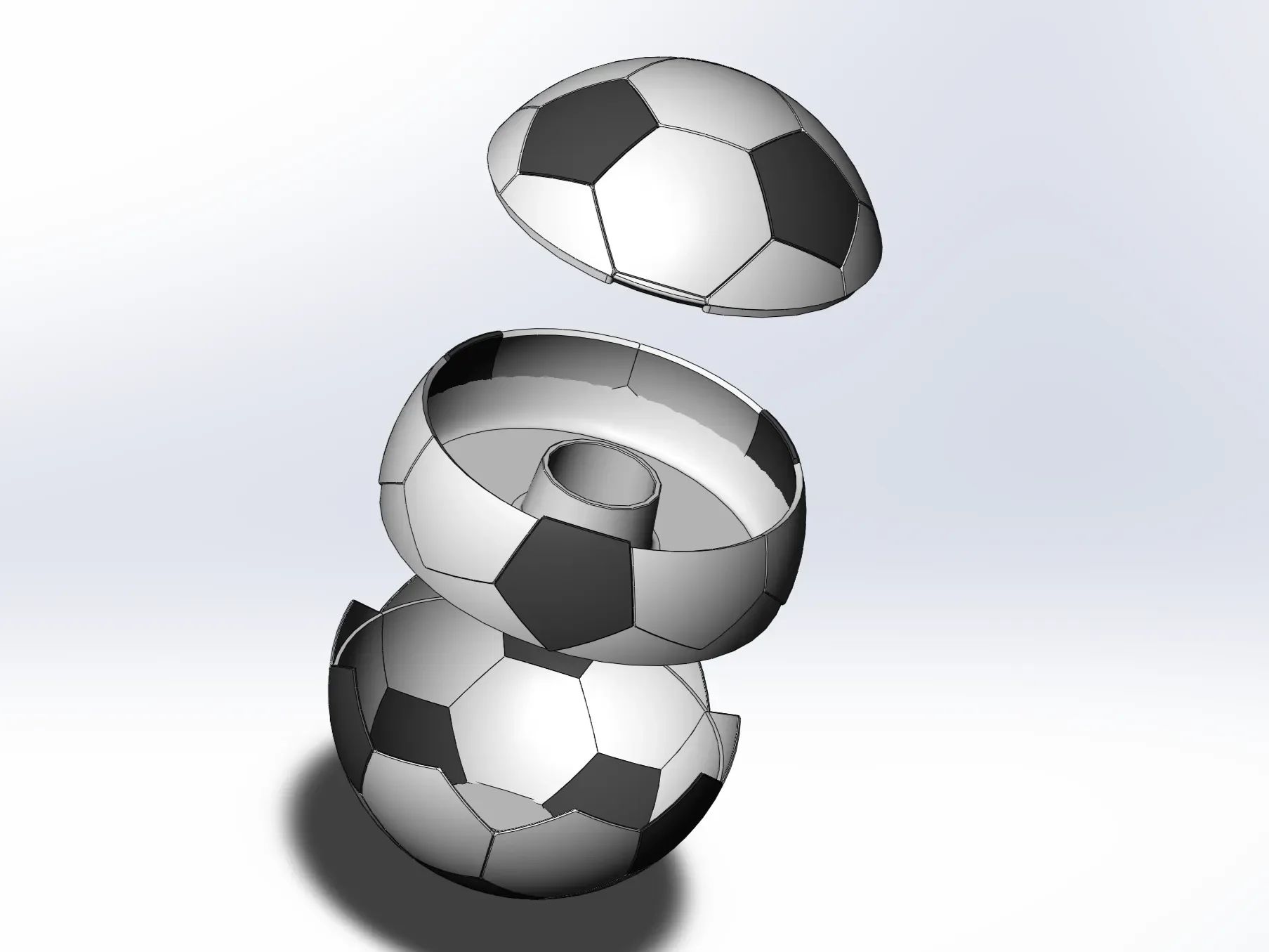 وعاء المكسرات كروي (Football Snack Bowl)