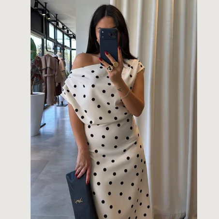 Robe Élégance à Pois