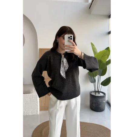 Pull maille coupe large