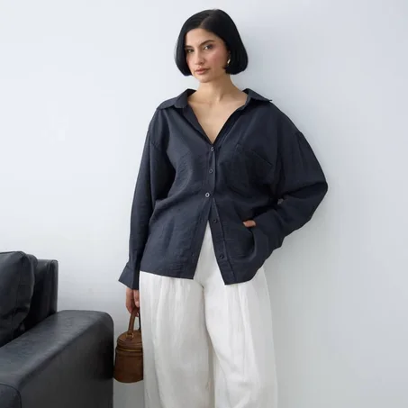 Chemise oversize en Lin