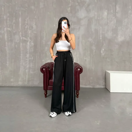 Jogging OYSHO Fluide à Bande Latérale