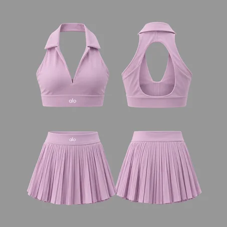 Ensemble ALO Tennis & Sport – Brassière & Jupe Plissée