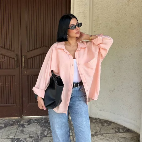 Chemise oversize en Lin