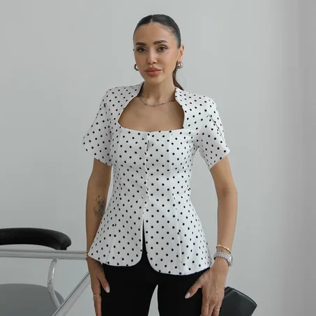 Blouse Chic Pois Parisienne
