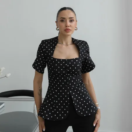 Blouse Chic Pois Parisienne