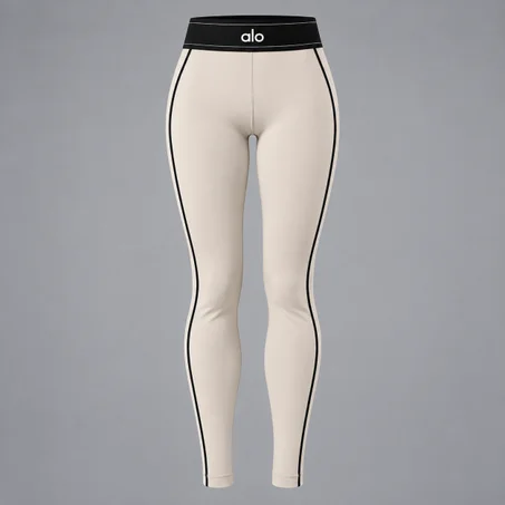 Legging ALO Active – Taille Haute & Détails Contrastés