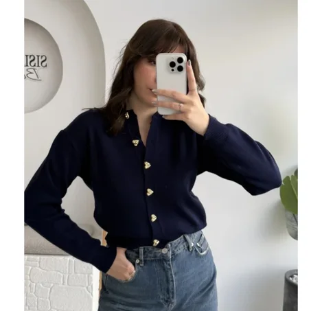 Cardigan a boton dores