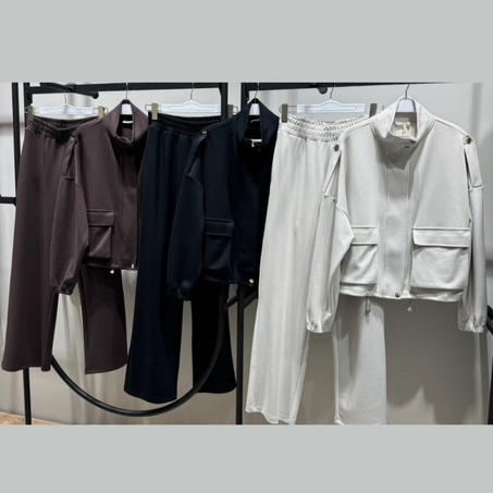 Ensemble OYSHO Casual Chic – Veste à Poches & Pantalon Confort