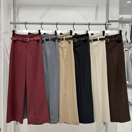 Pantalon Palazzo Premium – Coupe Large & Ceinture Incluse