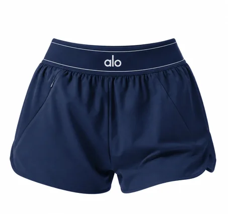 Short ALO – Taille Haute avec Détails Contrastés