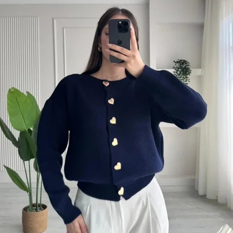 Cardigan a boton dores