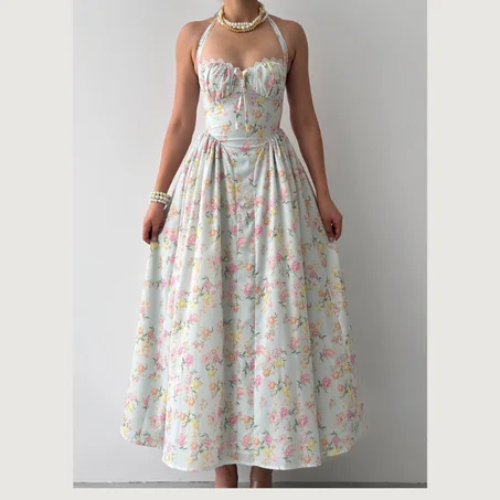 Robe maxi florale