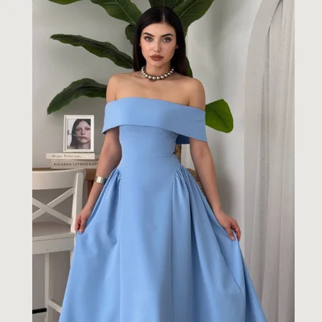 Robe longue épaules dénudées