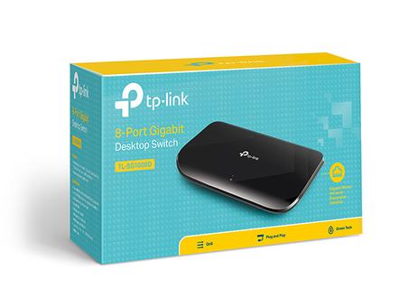 Switch de bureau 8 ports Gigabit – TL-SG1008D