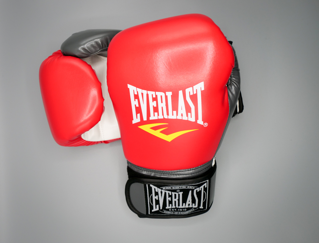NEW Pack Everlast Rouge: Gants Everlast + Bandes + Protège dents FAFA Blanche