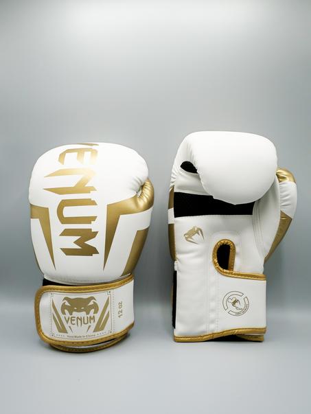 Gants de Boxe et Kickboxing Venum BLANCHE/GOLD