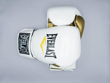 Gant de Boxe et Kickboxing Everlast Blanche/Gold