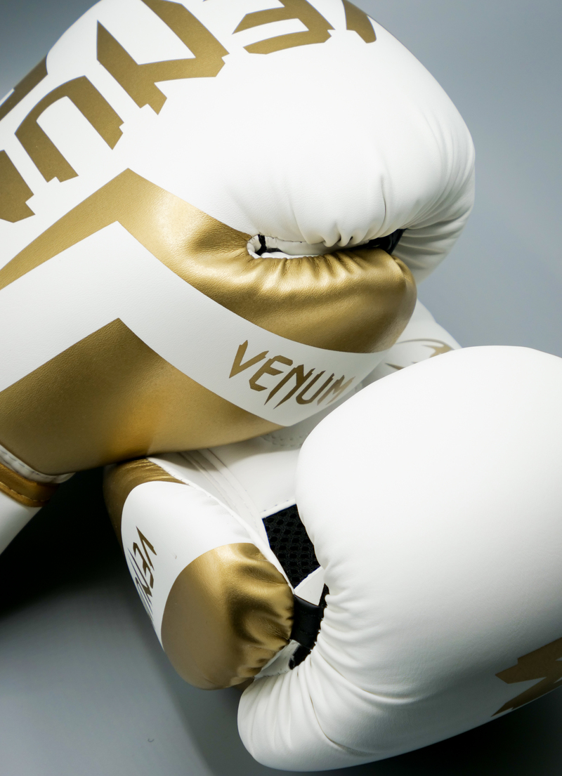 Gants de Boxe et Kickboxing Venum BLANCHE/GOLD