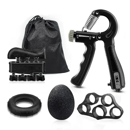 مجموعة تقوية قبضة اليد – 5 قطع (بالعداد)🕐