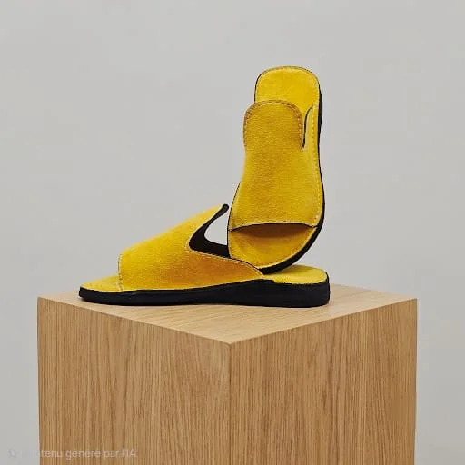 Sandales Idoukan en Daim Jaune - Édition Artisanale Premium