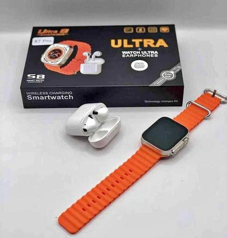 باك ساعة ذكية ULTRA 8 مع سماعات بلوتوث جودة عالية