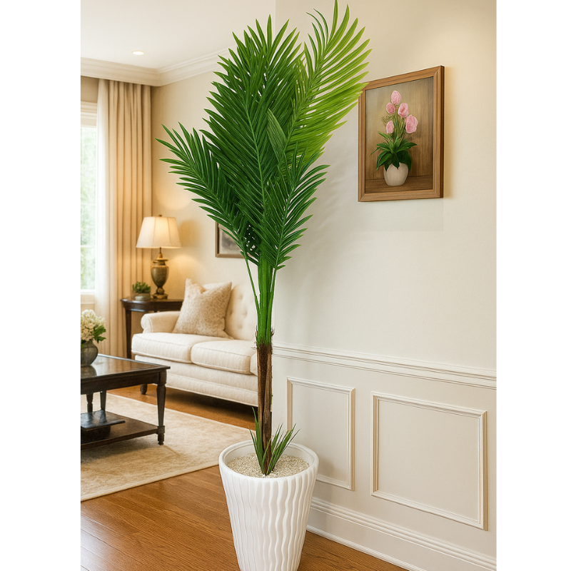 باك مكون من شجرة فيلوديندرون سيلوم 🌿 + نخلة  150 CM