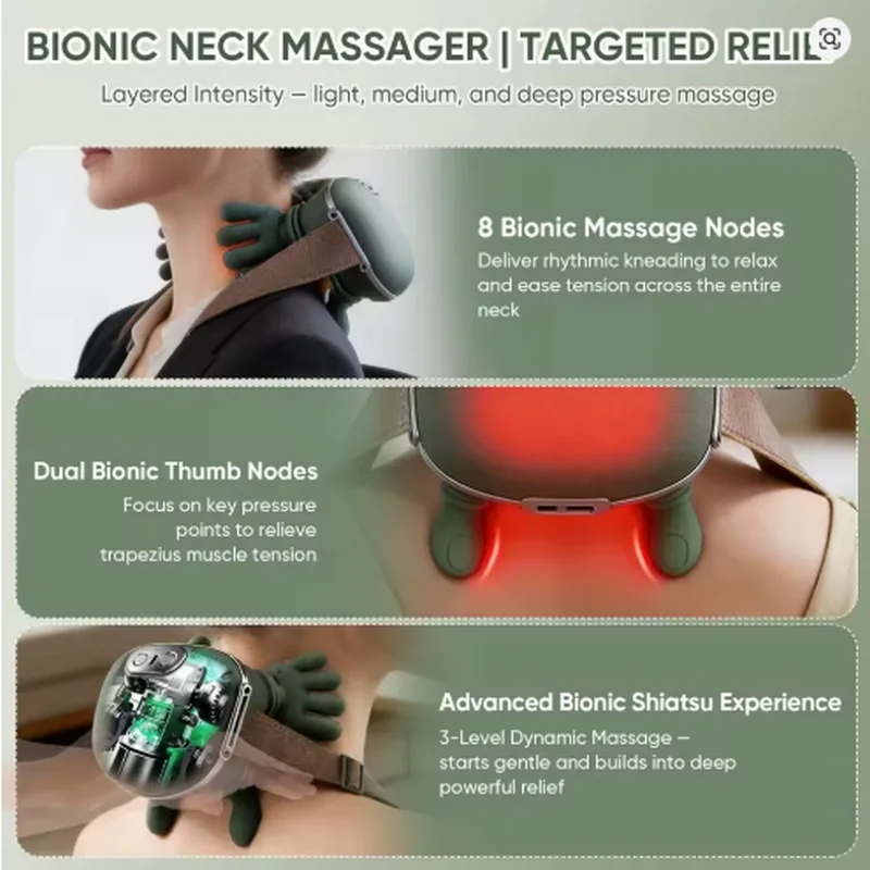 مدلك رباعي الأبعاد بتقنية بيونيك 4D massager with Bionic technology