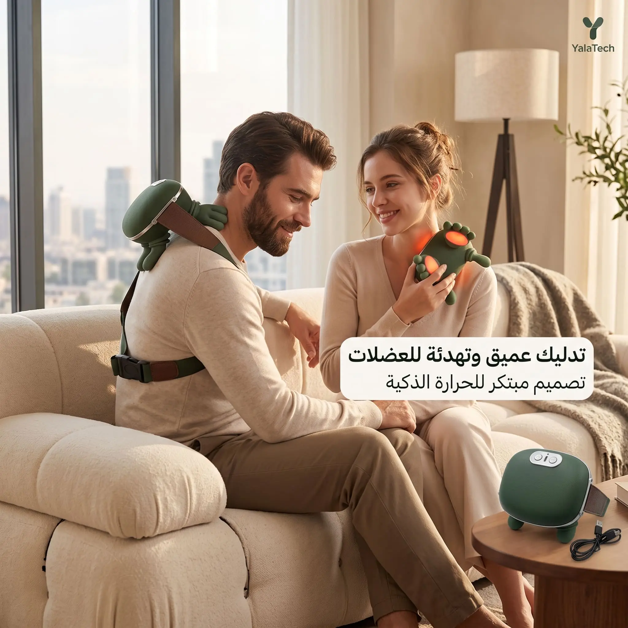 مدلك رباعي الأبعاد بتقنية بيونيك