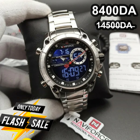 ORIGINAL NAVIFORCE 63  Montre À Quartz Pour Hommes Acier Inoxydable