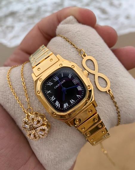 ORIGINAL CARTIER NOIR + bracelet +collier COEUR