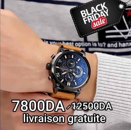 ORIGINAL NAVIFORCE Homme's Imperméable Cuir beige +bracelet