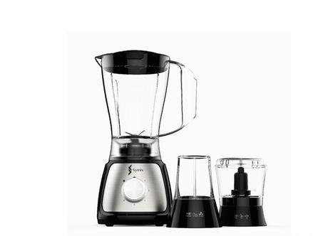 Mixeur Blender Multifonction + 2 Mini Broyeurs Syinix BLNPPK-301 - 1.6Litres 4 Lames