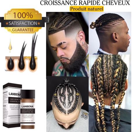 LANBENA Essence de croissance des cheveux produits capillaires huile essentielle traitement liquide empêchant la perte de cheveux