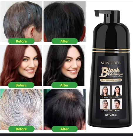 Teinture bobines ale pour Cheveux Blancs, Crème Teinture et Protection, Peignage des Cheveux Noirs Naturels, Homme et Femme, 400ml