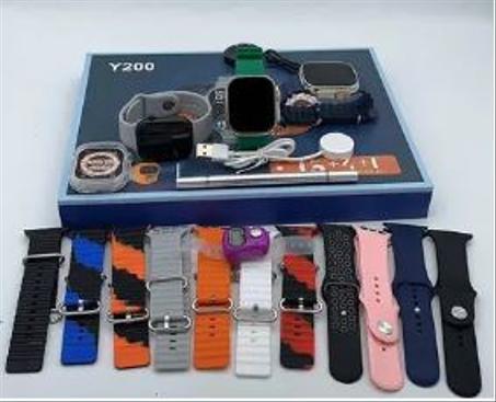 Y200 montre intelligente (20 en 1) (3 montres intelligentes+ 13 sangles+ silicone case+ touch pen+ counter)3 en 1 Combo pack