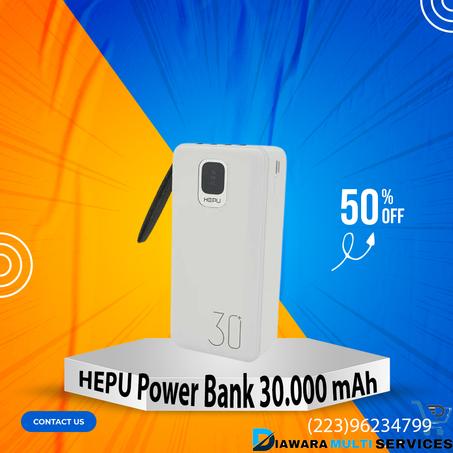 Powerbank REPU Charge rapide Affichage LED 2 Sortie USB 1Type-C pour la plupart des appareils électroniques sur le marché