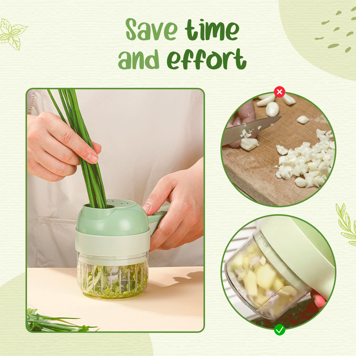 مفرمة الطعام الكهربائية الصغيرة Electric Handheld