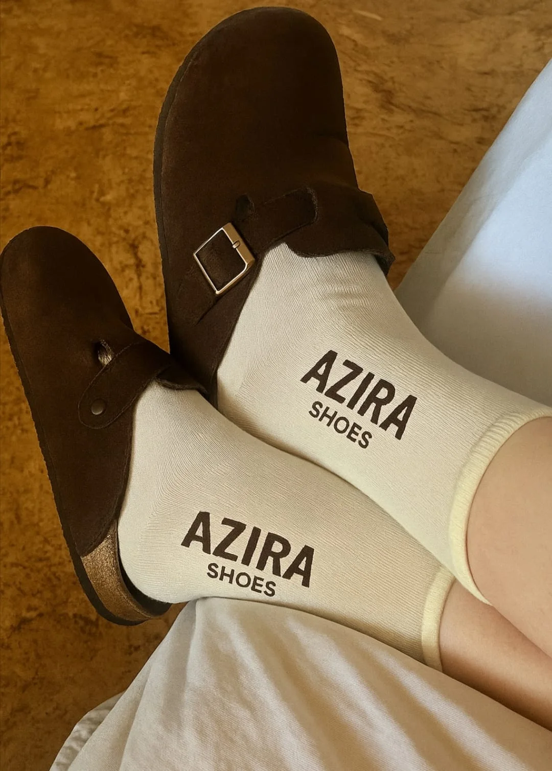 Sabot mules daim Marron Chocolat