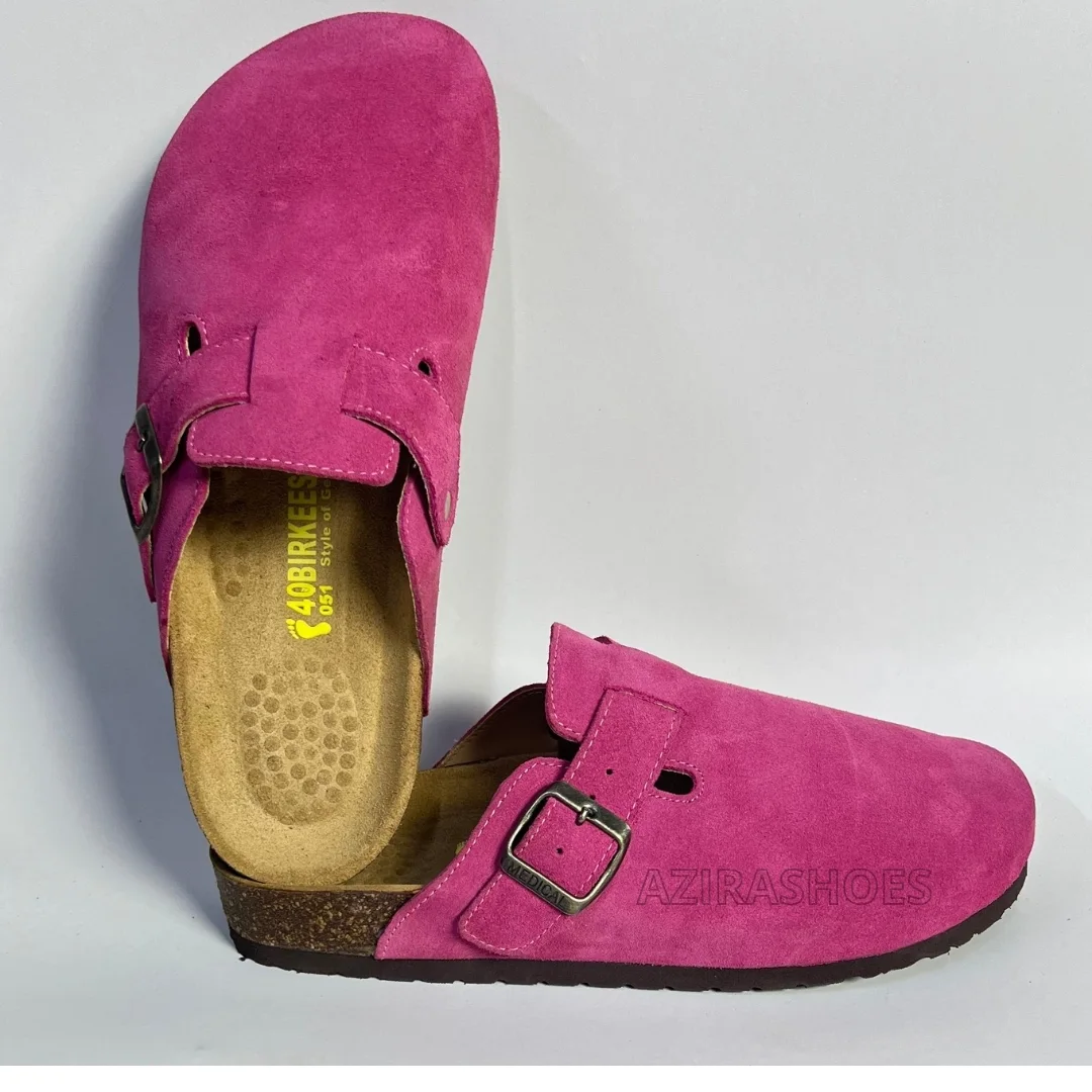 sabot daim rose Framboise