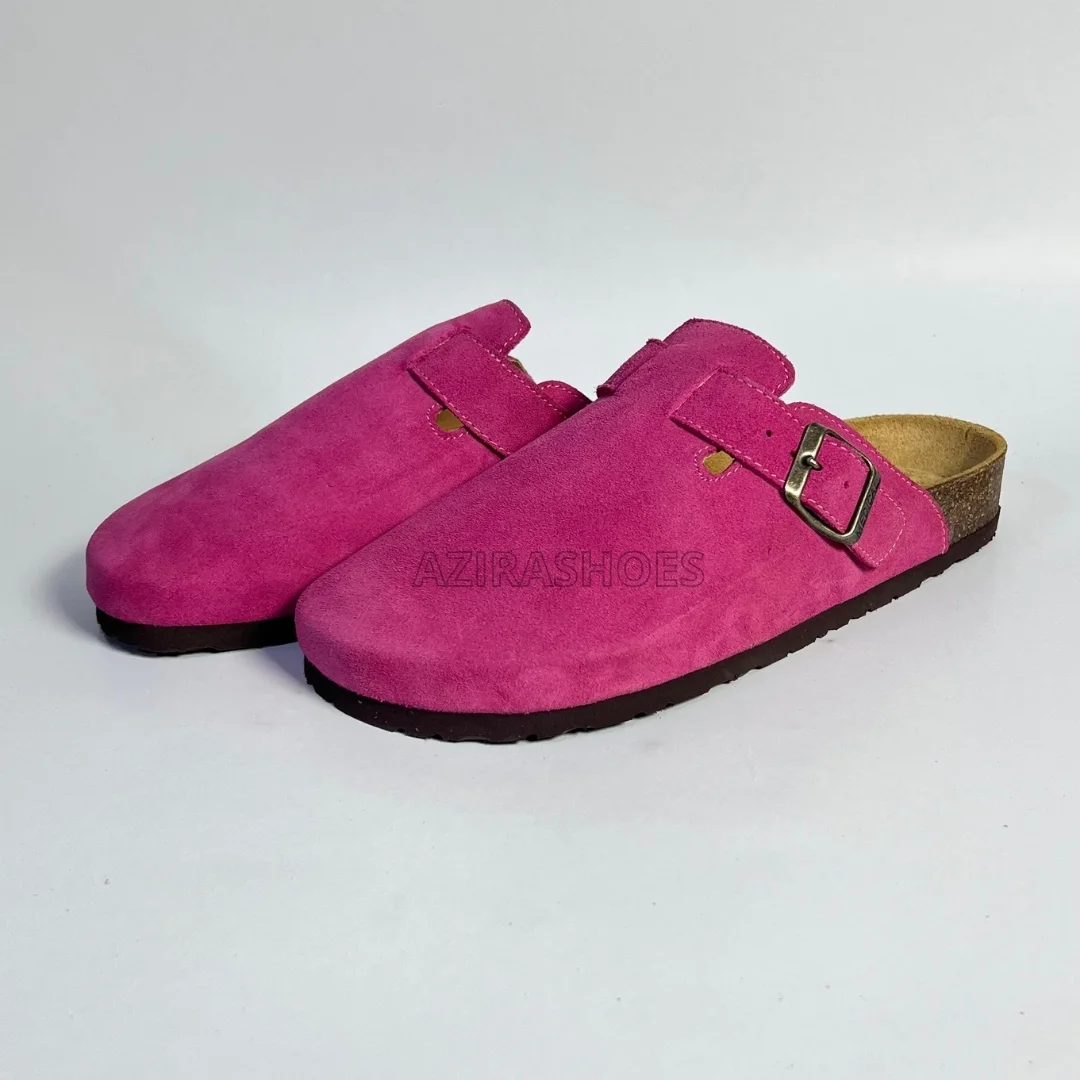 sabot daim rose Framboise