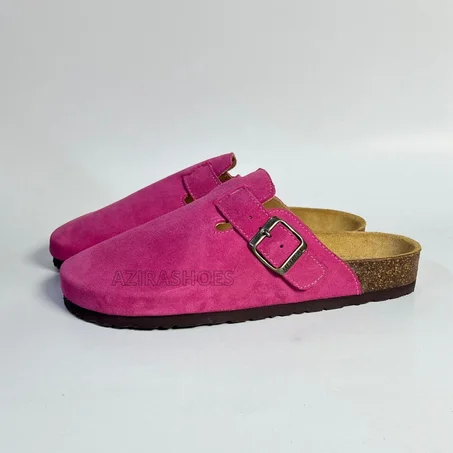 sabot daim rose Framboise