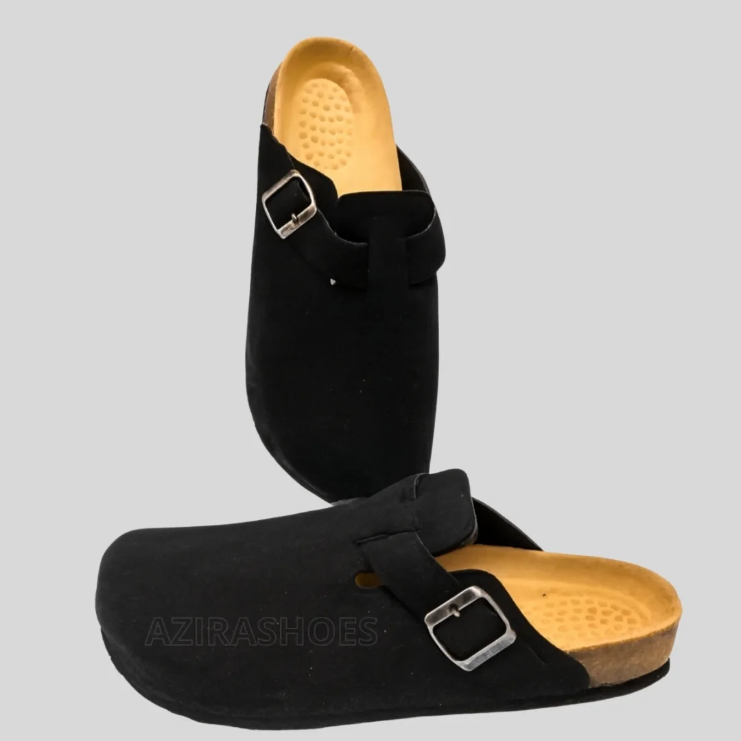Sabot mules daim noir