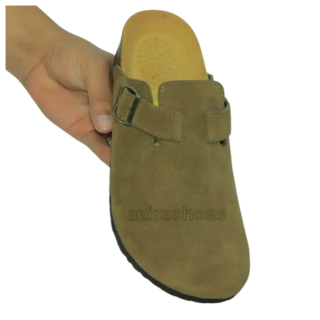 Sabot daim olive