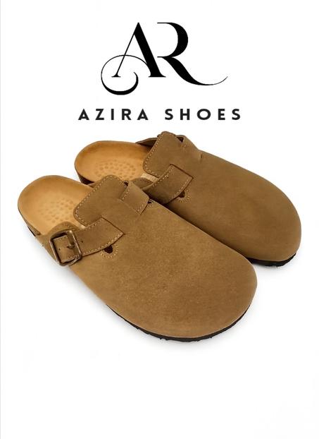 Sabot mules daim Beige foncé