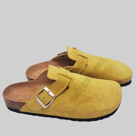 sabot mules daim motarde