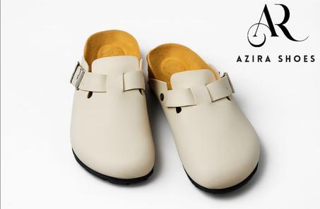 Sabot mules daim Beige clair