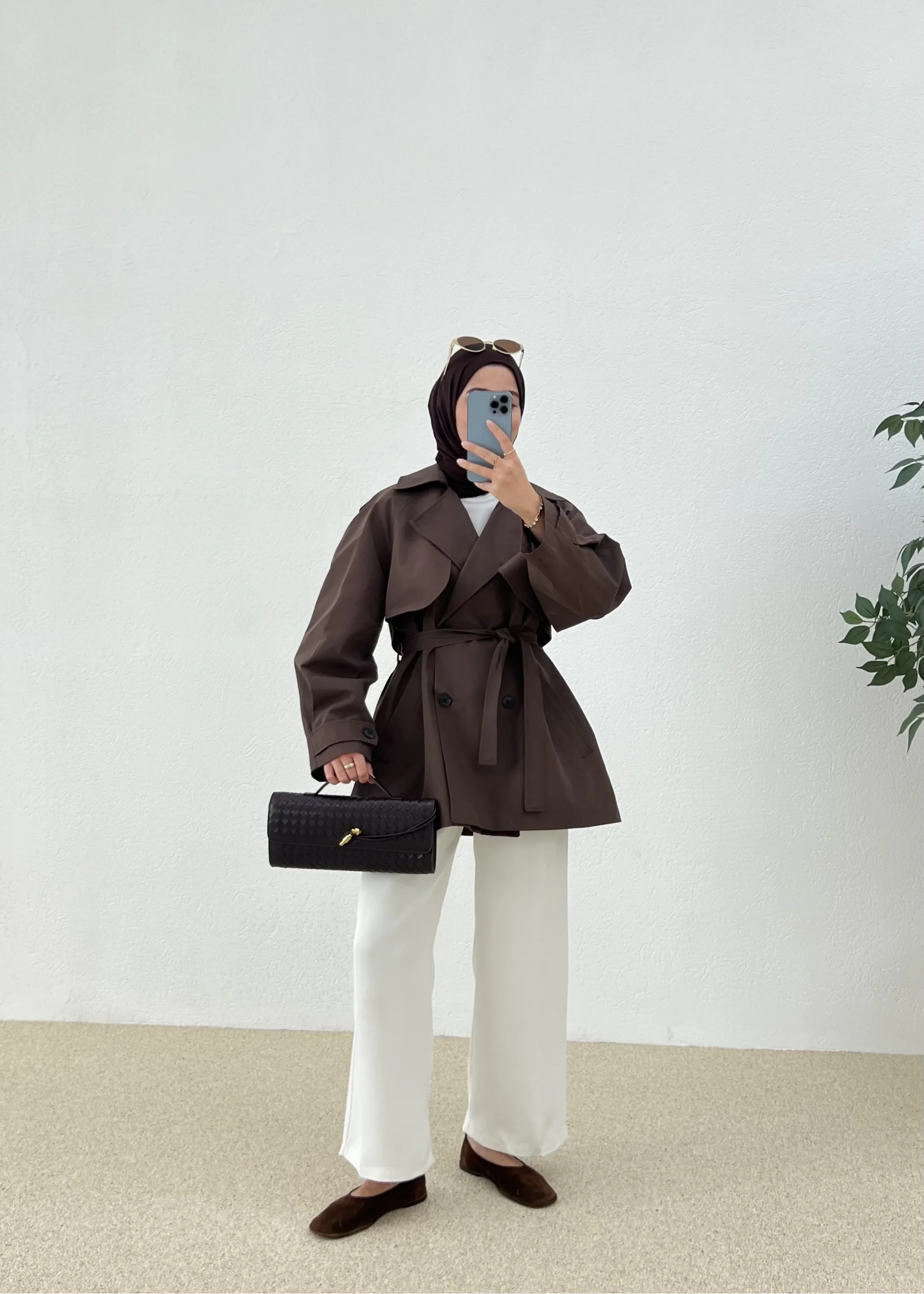 Brown Belted Trench
