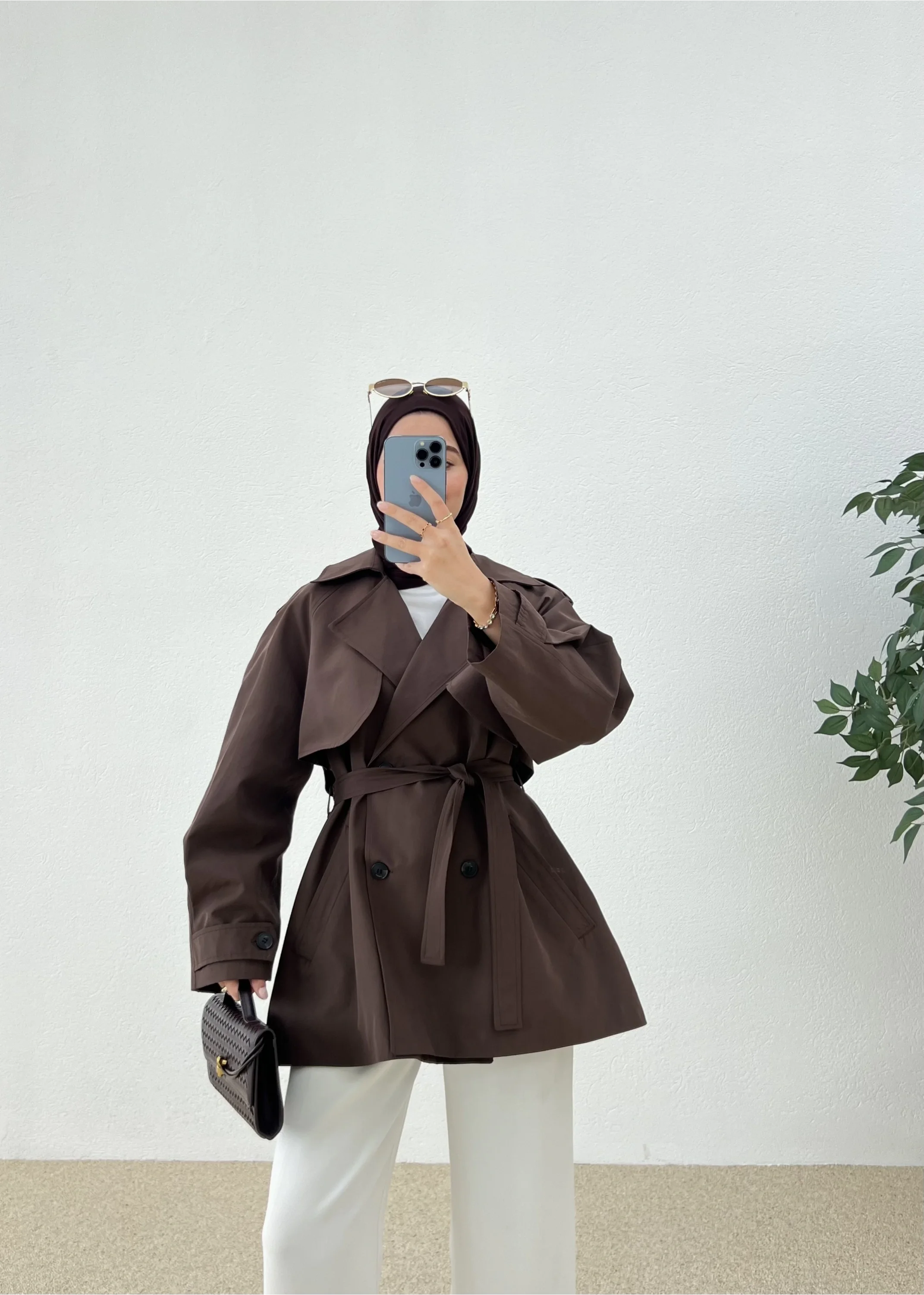 Brown Belted Trench