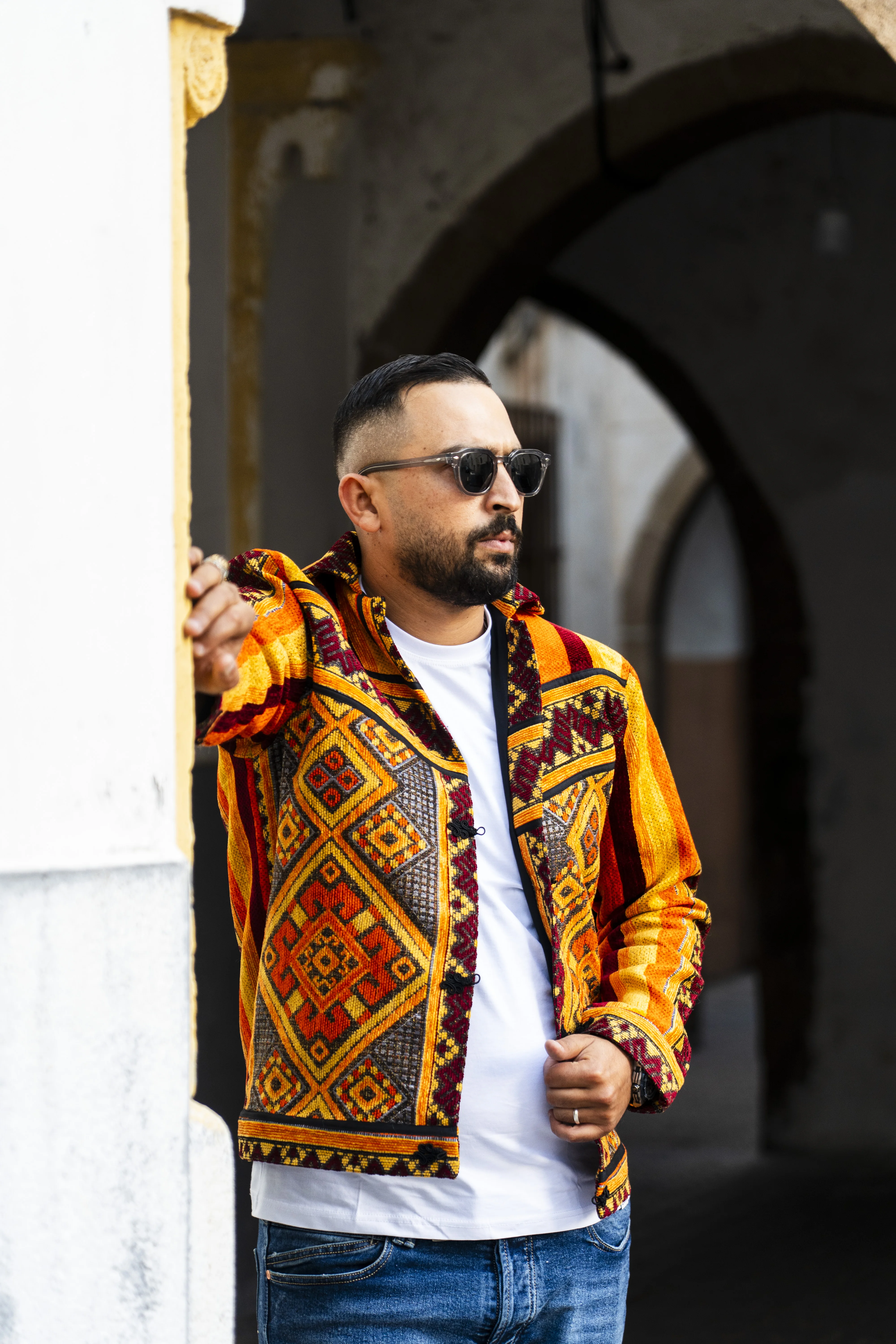 🧡 Veste Orange “L’Aube du Kaïd” – Kaïdoval