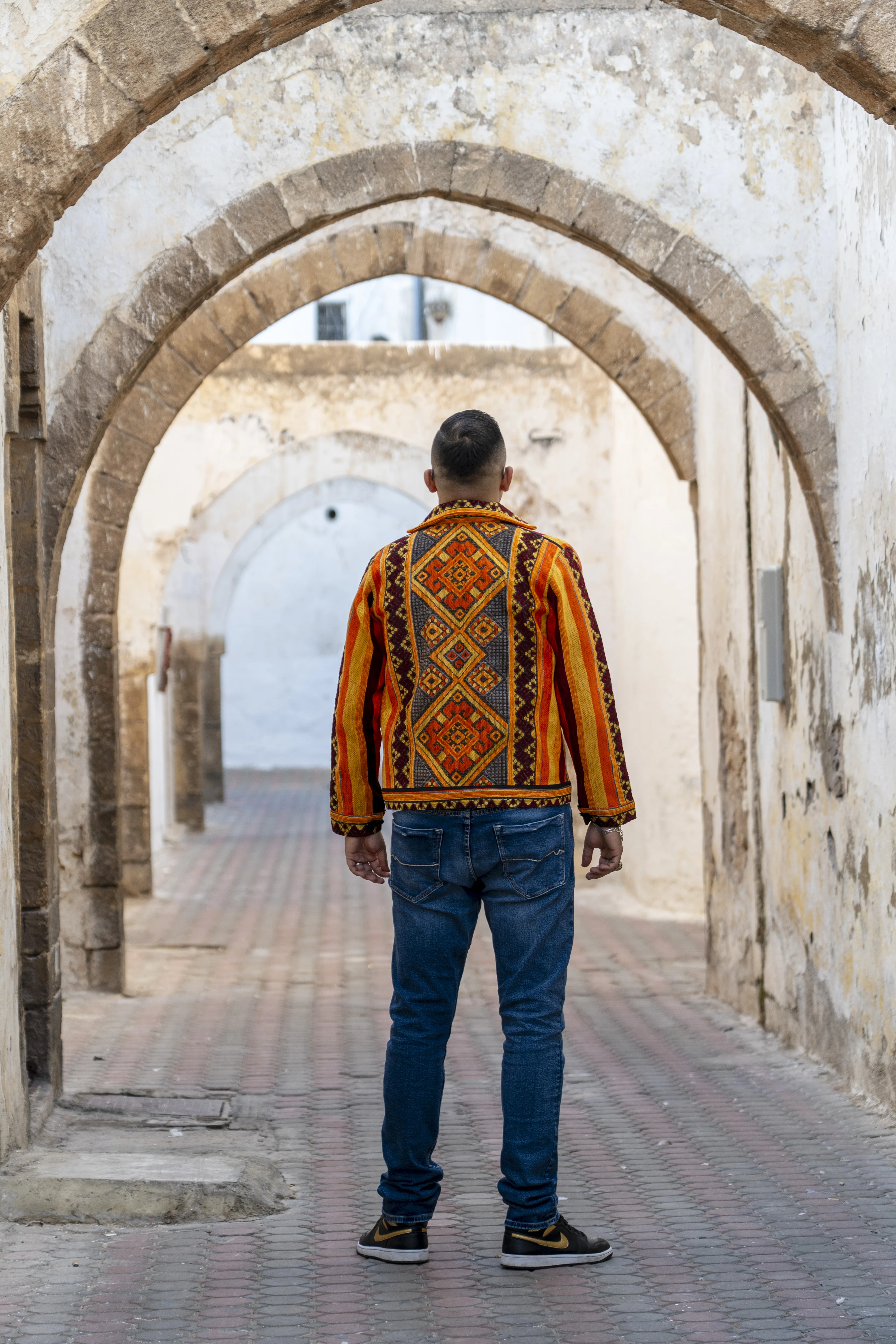 🧡 Veste Orange “L’Aube du Kaïd” – Kaïdoval